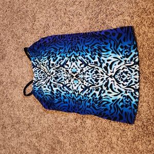 Caribbean Joe Leopard Tankini Top